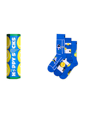 HAPPY SOCKS | Chaussettes Homme TENNIS Lot de 3 41-46 blue
