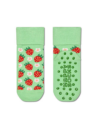 HAPPY SOCKS | Chaussettes bébé ABS FRAISE ANTIDÉRAPANTES vertes