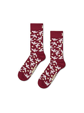 HAPPY SOCKS | Chaussettes Femme 36-40 DOVE SOCK rouge foncé