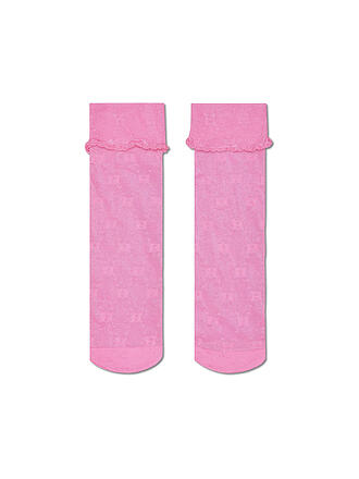 HAPPY SOCKS | Chaussettes fines pour femmes H MONOGRAMME 36-41 rose