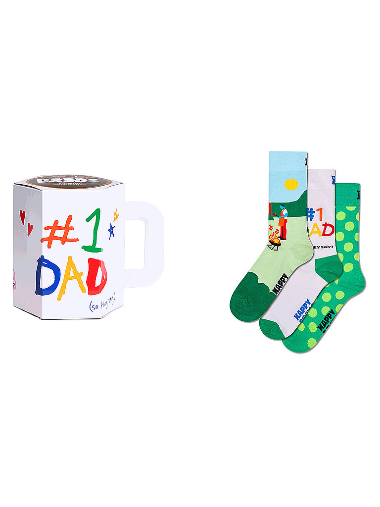 Chaussettes NO. 1 DAD Lot de 3 Paires 41-46 white blanc