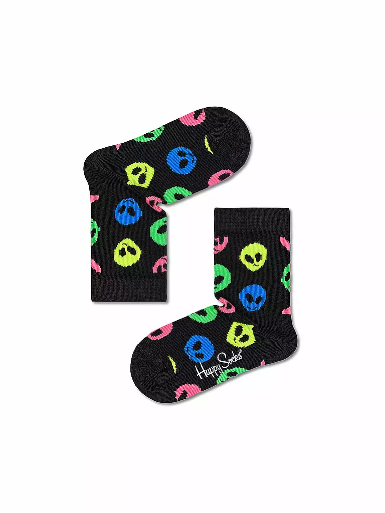 HAPPY SOCKS | Chaussettes enfant ALIEN noir / multi | schwarz