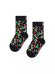 HAPPY SOCKS | Chaussettes enfant ALPHABET Noir | Noir