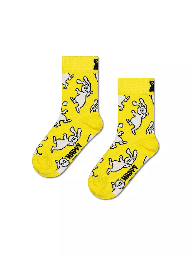HAPPY SOCKS | Chaussettes enfant BUNNY jaune | Jaune