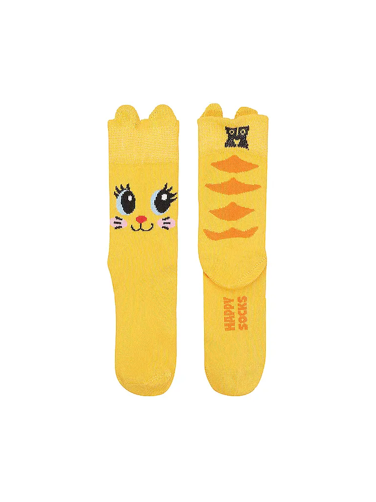 HAPPY SOCKS | Chaussettes enfant CAT orange | orange