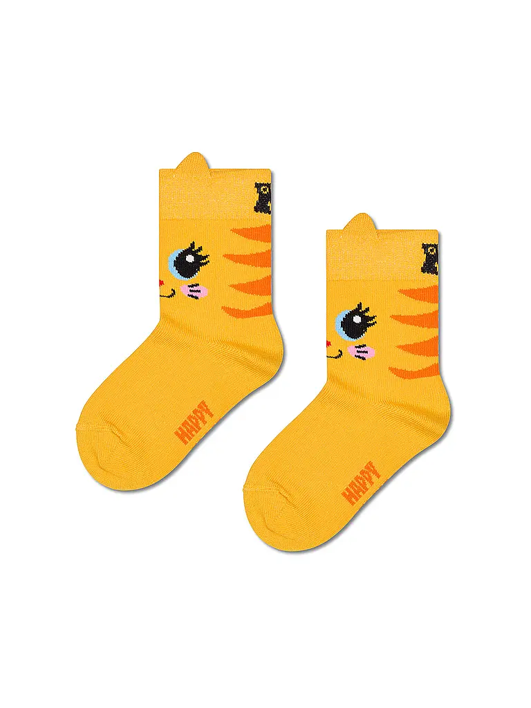 HAPPY SOCKS | Chaussettes enfant CAT orange | 