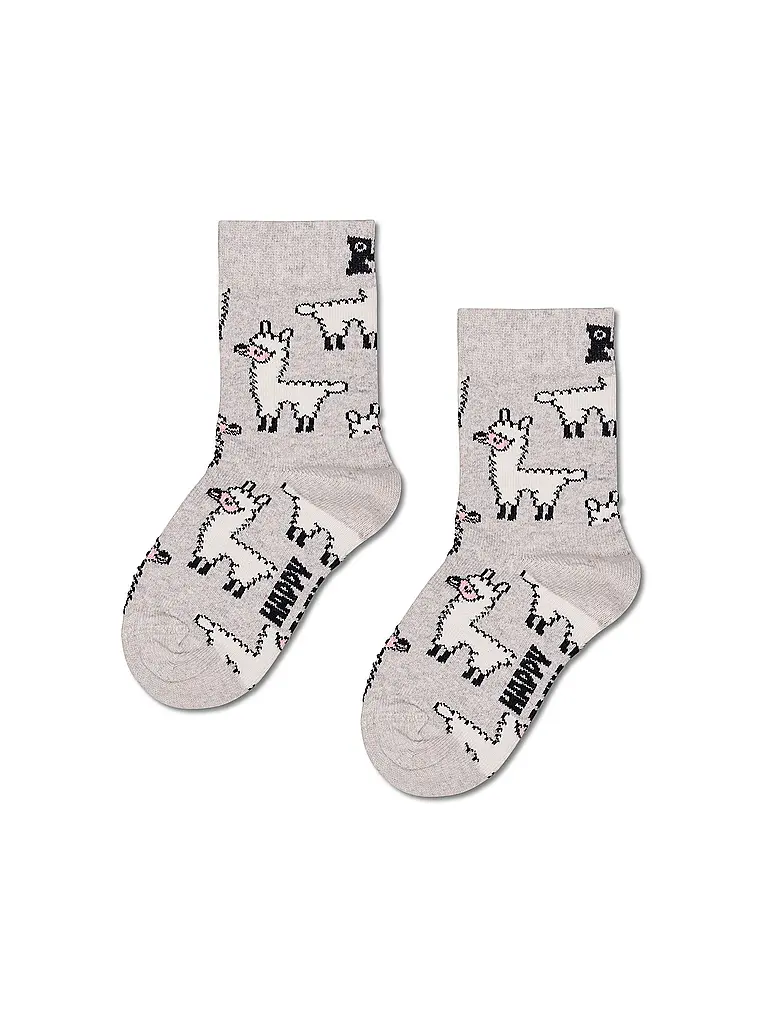HAPPY SOCKS | Chaussettes enfant LLAMA grises | 