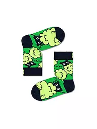 HAPPY SOCKS | Chaussettes enfant PEEKABOO marine | Vert