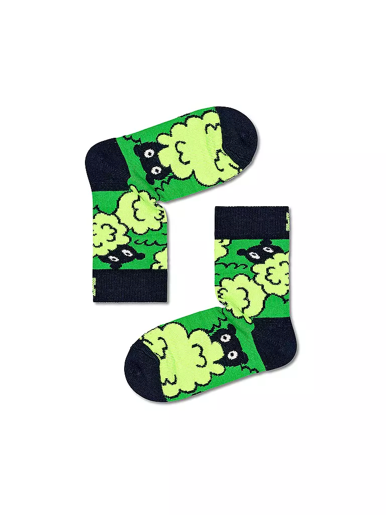 HAPPY SOCKS | Chaussettes enfant PEEKABOO marine | Vert