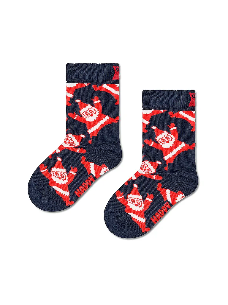 HAPPY SOCKS | Chaussettes enfant SANTA navy | Bleu foncé