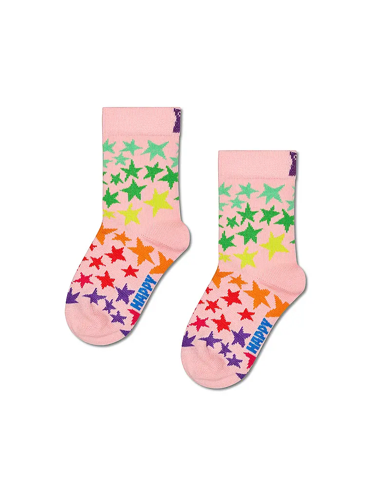 HAPPY SOCKS | Chaussettes enfant STAR rose | 