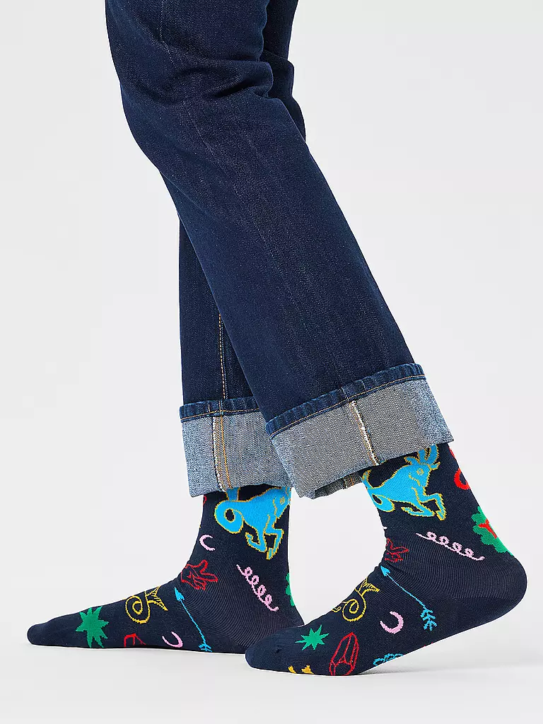HAPPY SOCKS | Chaussettes Femme 36-40 BÉLIER marine | 