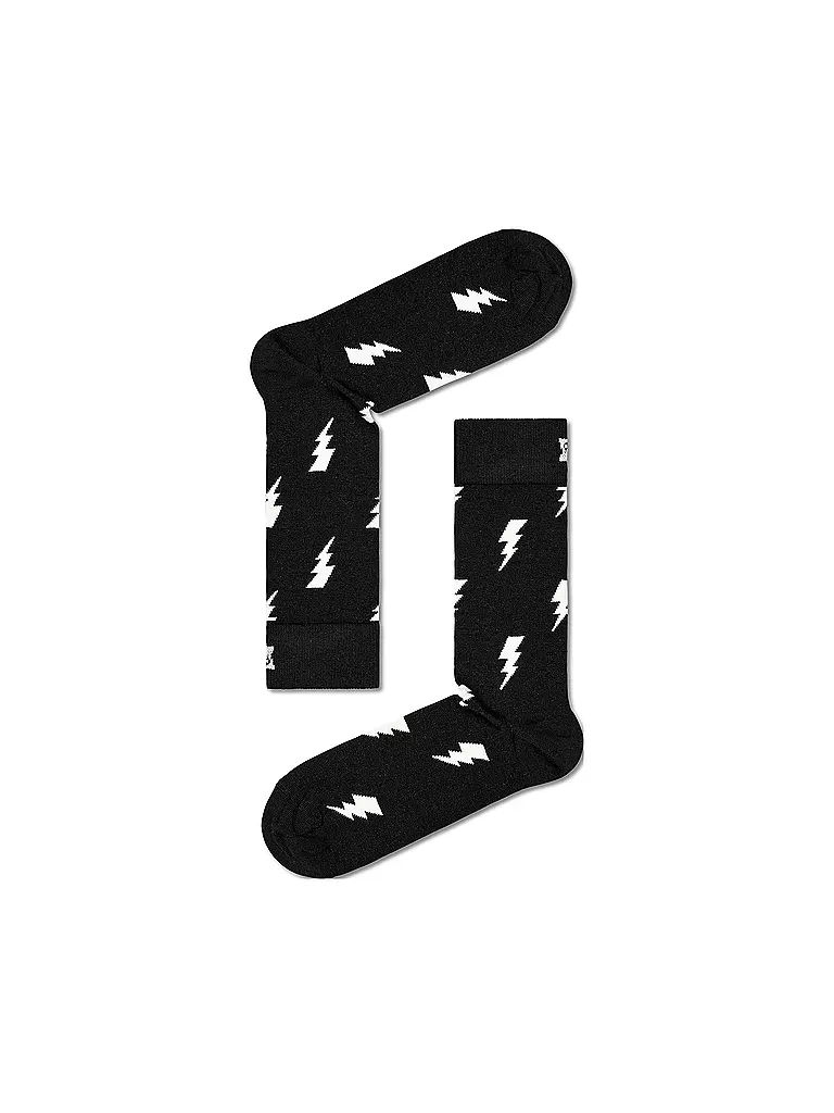 HAPPY SOCKS | Chaussettes Femme 36-40 FLASH black | schwarz
