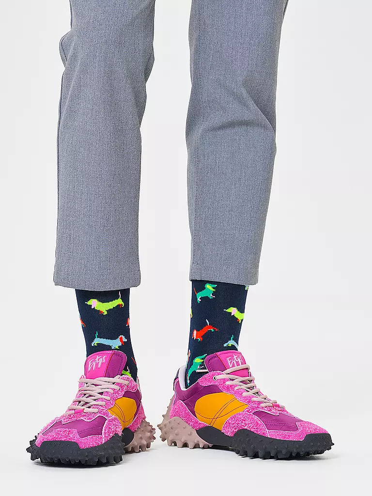 HAPPY SOCKS | Chaussettes Femme 36-40 PUPPY LOVE navy | 