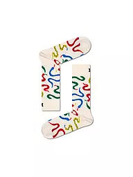 HAPPY SOCKS | Chaussettes Femme 36-40 SNAKES white | Crème