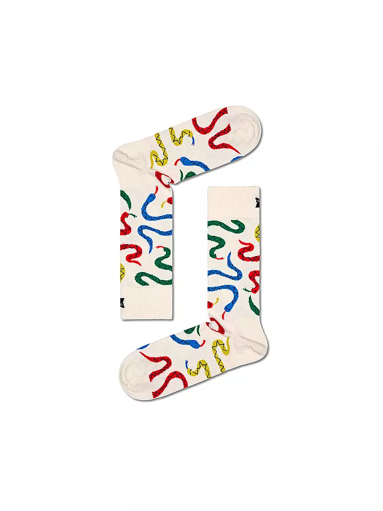 HAPPY SOCKS | Chaussettes Femme 36-40 SNAKES white | creme