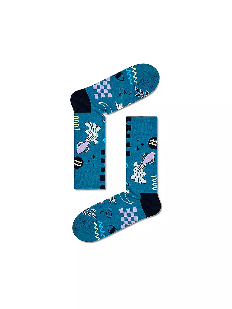 HAPPY SOCKS | Chaussettes Femme 36-40 VERSEAU turquoise | petrol