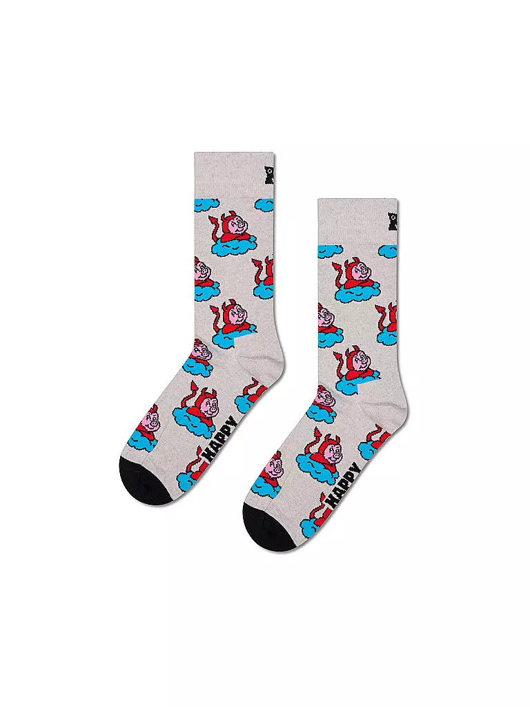HAPPY SOCKS | Chaussettes Femme BAD PIG 36-40 grey | hellgrau