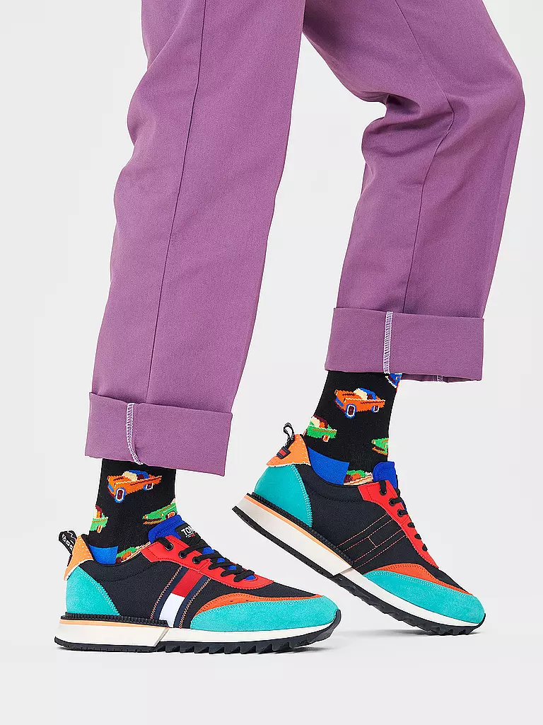 HAPPY SOCKS | Chaussettes Femme CAR 36-40 noir multi | schwarz
