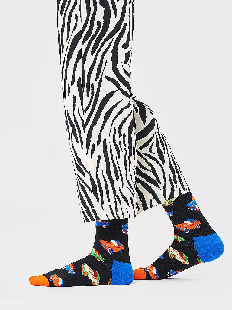 HAPPY SOCKS | Chaussettes Femme CAR 36-40 noir multi | schwarz
