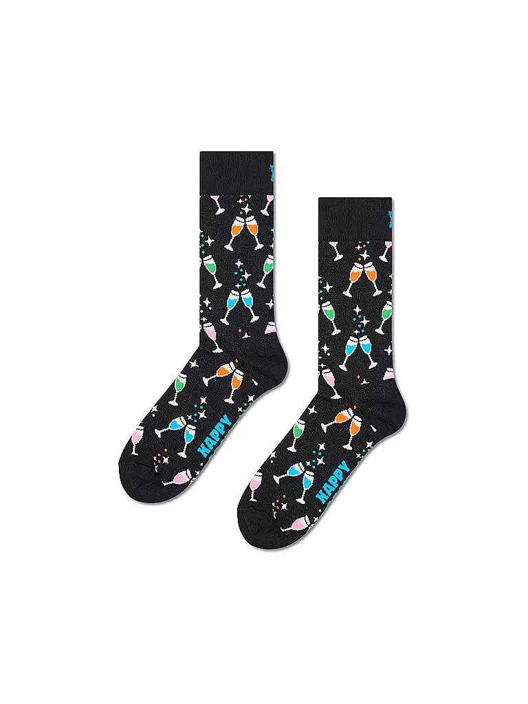 HAPPY SOCKS | Chaussettes Femme CHEERS 36-40 black | Noir