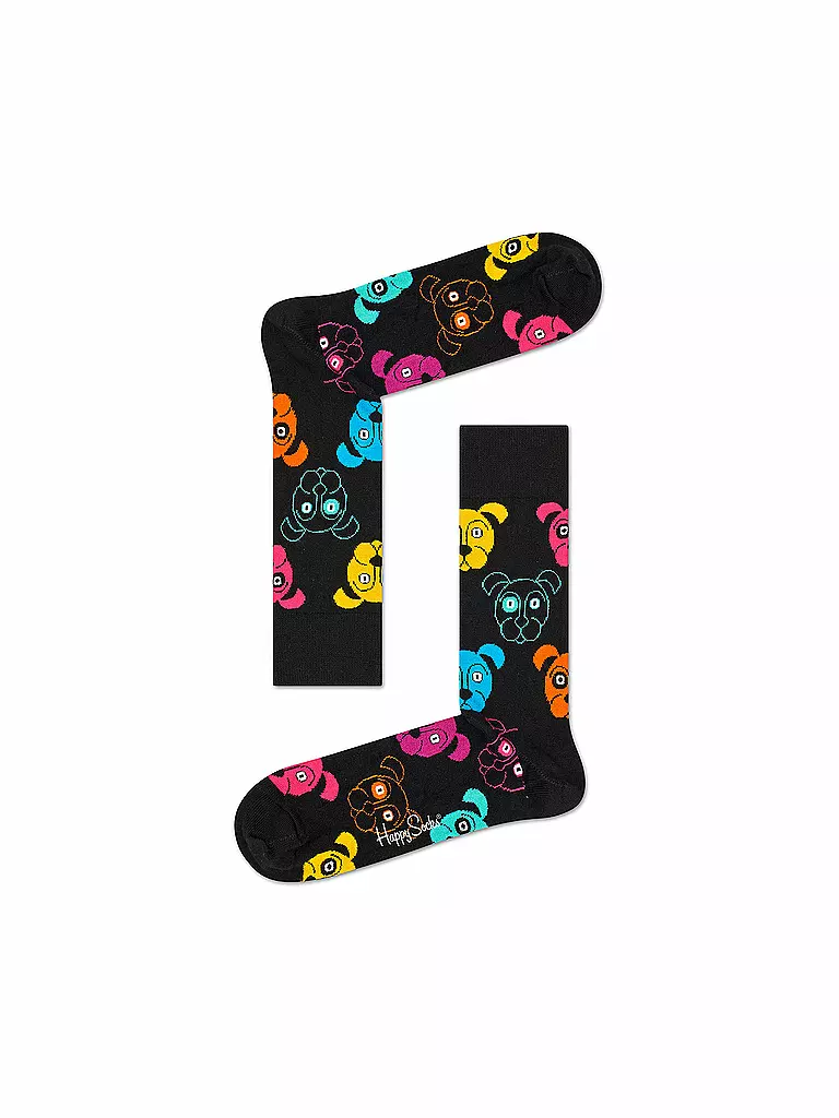 HAPPY SOCKS | Chaussettes Femme DOG 36-40 noir | schwarz