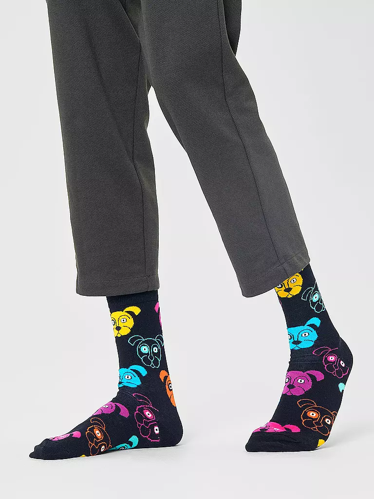 HAPPY SOCKS | Chaussettes Femme DOG 36-40 noir | schwarz
