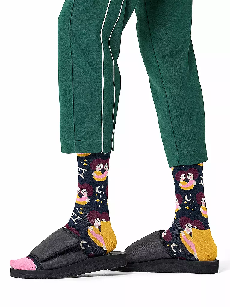 HAPPY SOCKS | Chaussettes Femme GÉMEAUX 36-40 marine | Bleu foncé