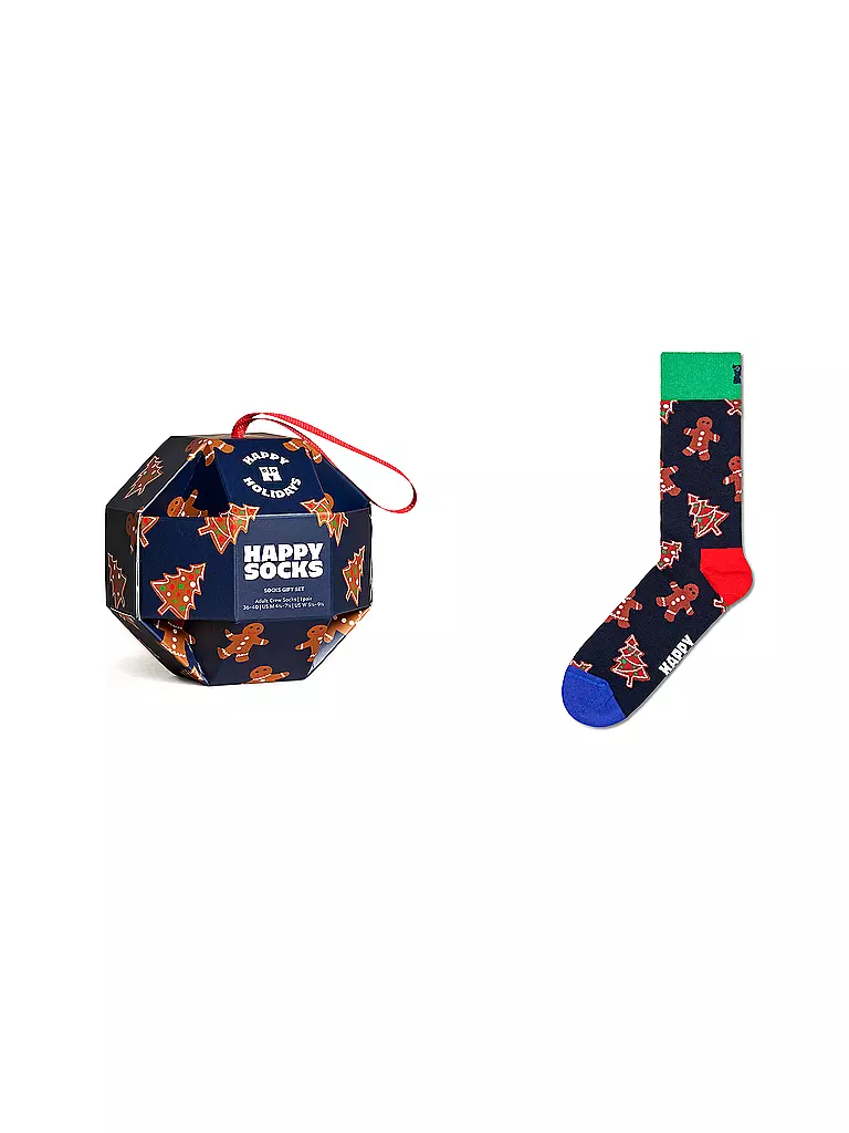 HAPPY SOCKS | Chaussettes femme GINGERBREAD COOKIES 36-40 marine | dunkelblau