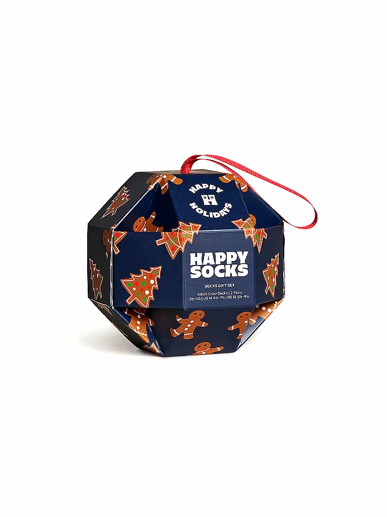 HAPPY SOCKS | Chaussettes femme GINGERBREAD COOKIES 36-40 marine | 