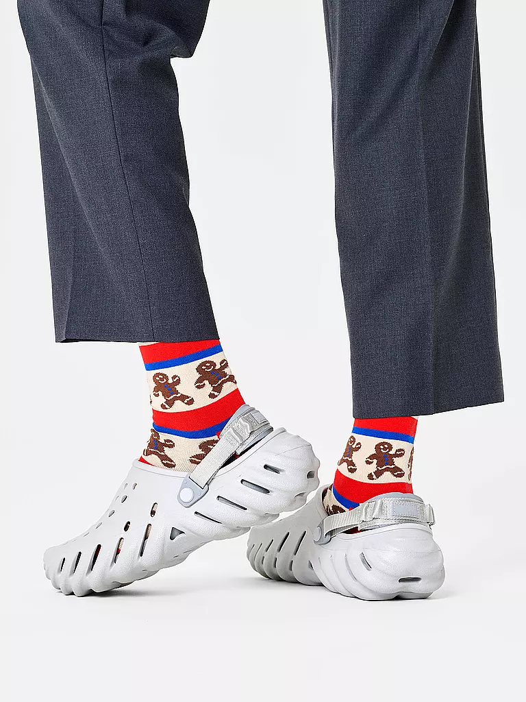 HAPPY SOCKS | Chaussettes Femme GINGERBREAD Taille 36 - 40 red | 