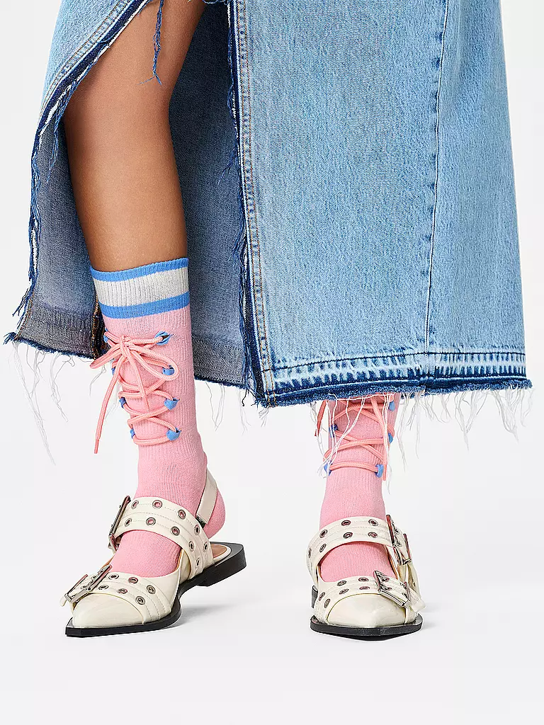 HAPPY SOCKS | Chaussettes femme LACE SNEAKER SOCK 36-40 rose clair | rosa