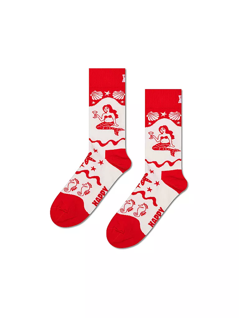 HAPPY SOCKS | Chaussettes Femme MERMAID 36-40 white | Crème