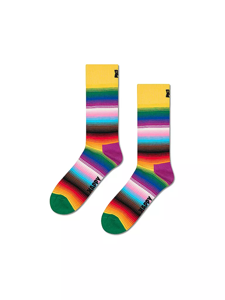 HAPPY SOCKS | Chaussettes Femme PRIDE STRIPE 36-40 yellow | Multicolore
