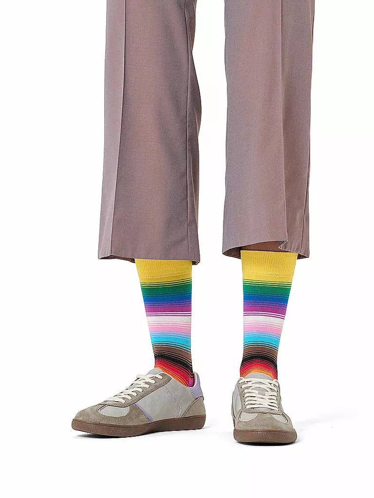 HAPPY SOCKS | Chaussettes Femme PRIDE STRIPE 36-40 yellow | Multicolore
