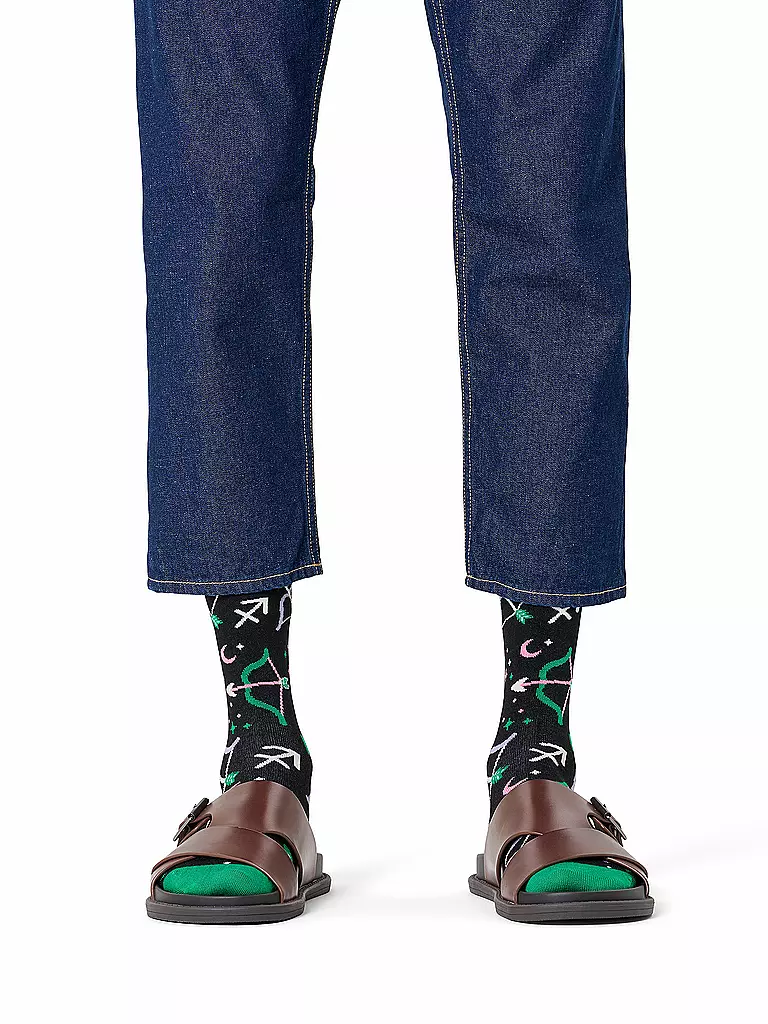 HAPPY SOCKS | Chaussettes Femme SAGITTAIRE 36-40 marine | Bleu foncé