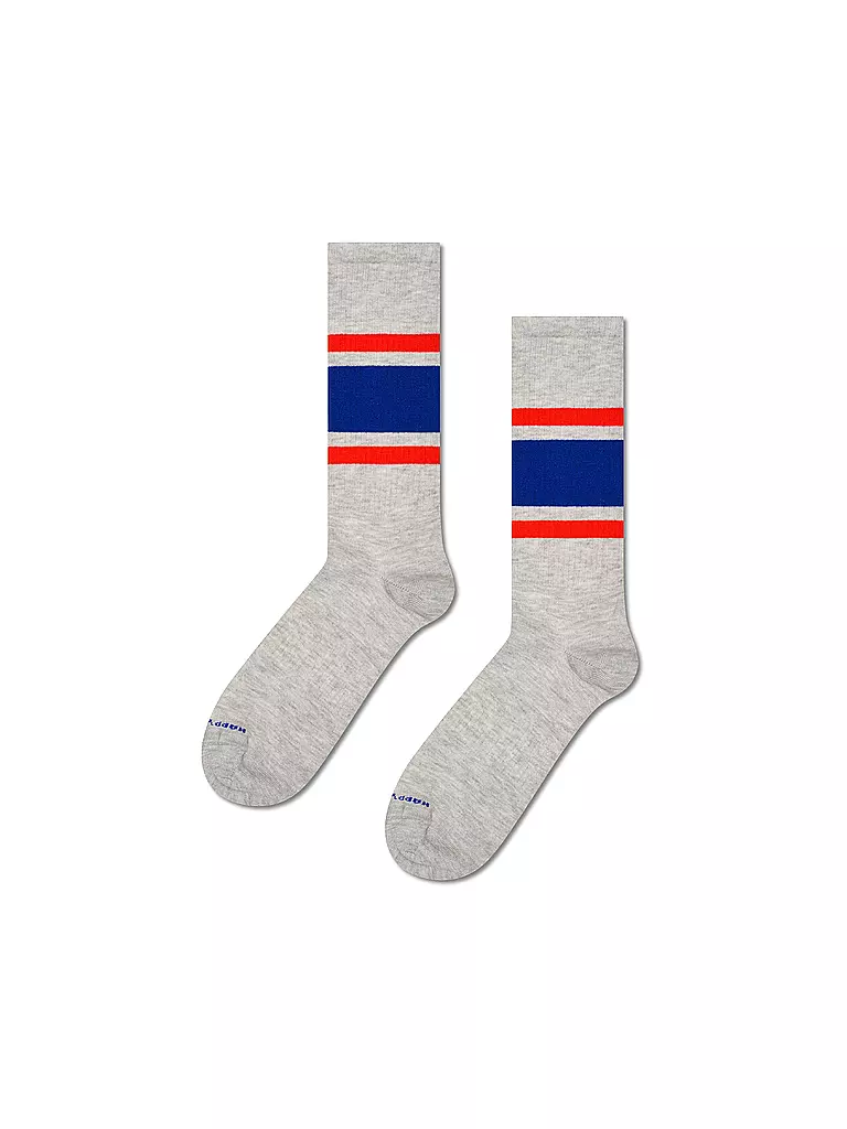 HAPPY SOCKS | Chaussettes femme SIMPLE STRIPE 36-40 grey | Gris clair