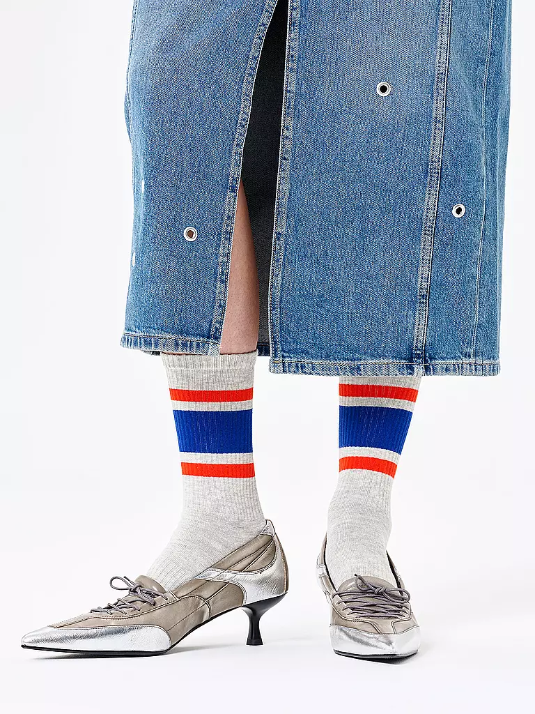 HAPPY SOCKS | Chaussettes femme SIMPLE STRIPE 36-40 grey | Gris clair