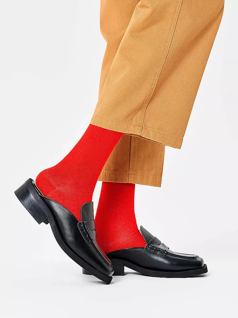 HAPPY SOCKS | Chaussettes femme SOLID SOCK taille 36 - 40 rouge | rot