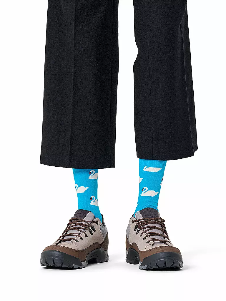 HAPPY SOCKS | Chaussettes Femme SWAN 36-40 bleu clair | Bleu clair