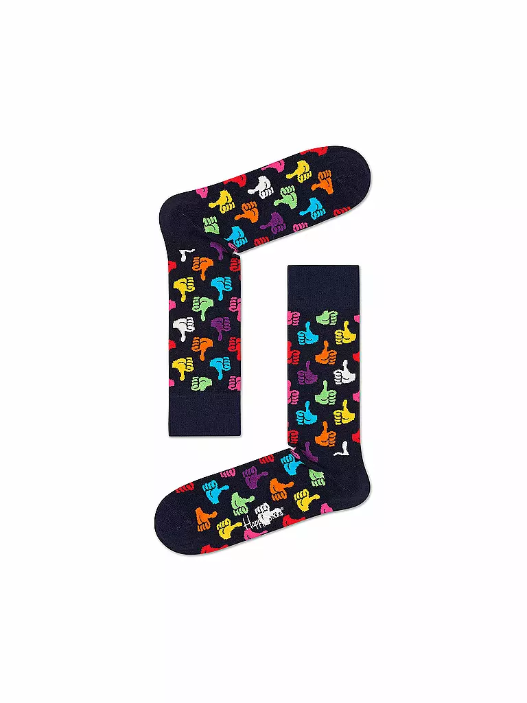 HAPPY SOCKS | Chaussettes femme THUMBS UP 36-40 marine | dunkelblau
