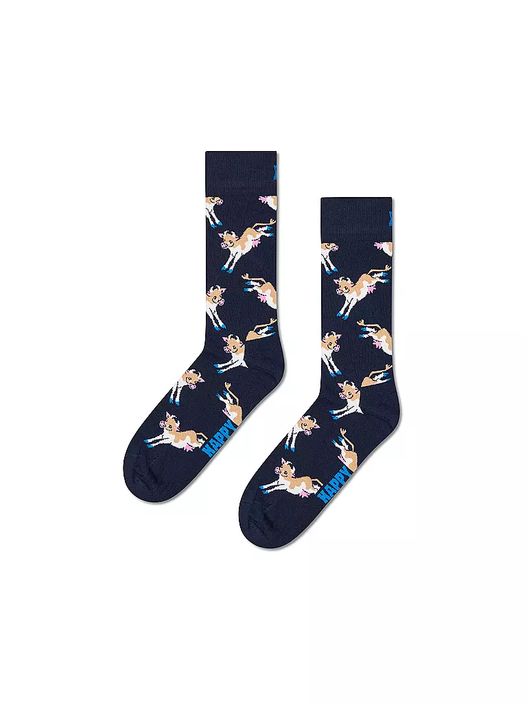 HAPPY SOCKS | Chaussettes Femme VACHE 36-40 marine | dunkelblau