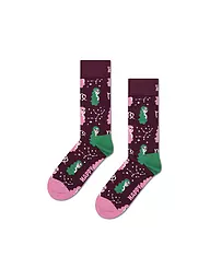 HAPPY SOCKS | Chaussettes Femme VIERGE 36-40 rouge foncé | Rouge foncé