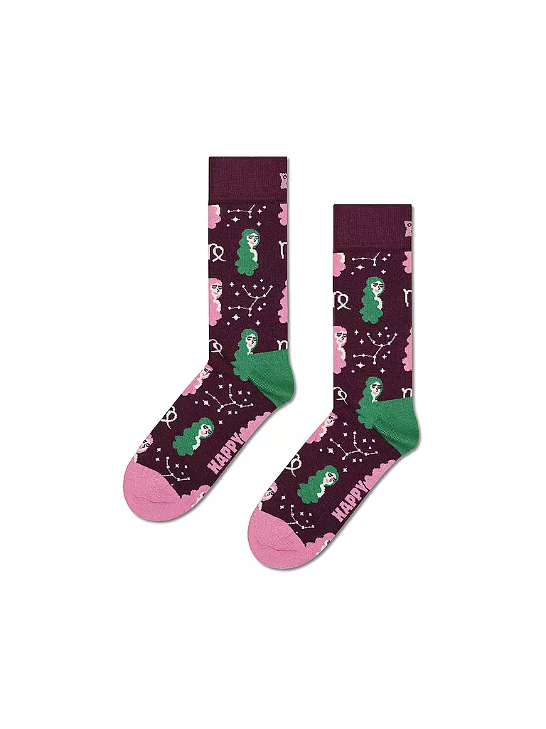 HAPPY SOCKS | Chaussettes Femme VIERGE 36-40 rouge foncé | Rouge foncé