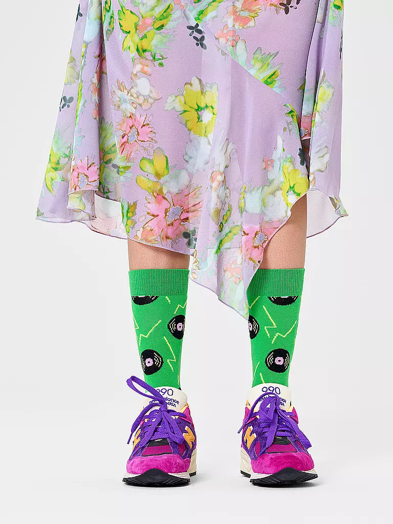 HAPPY SOCKS | Chaussettes Femme VINYL GREEN 36-40 vert | grün