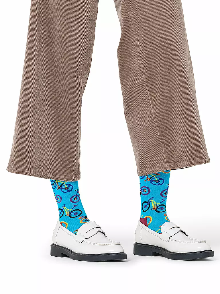 HAPPY SOCKS | Chaussettes femme VTT 36-40 bleu | Bleu