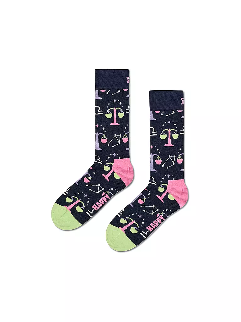HAPPY SOCKS | Chaussettes femme WAAGE 36-40 marine | Bleu foncé