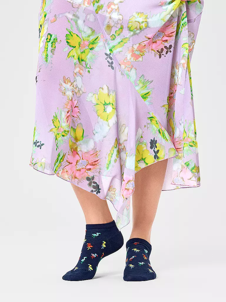 HAPPY SOCKS | Chaussettes FLAMINGO pour femmes 36-40 marine | Bleu foncé