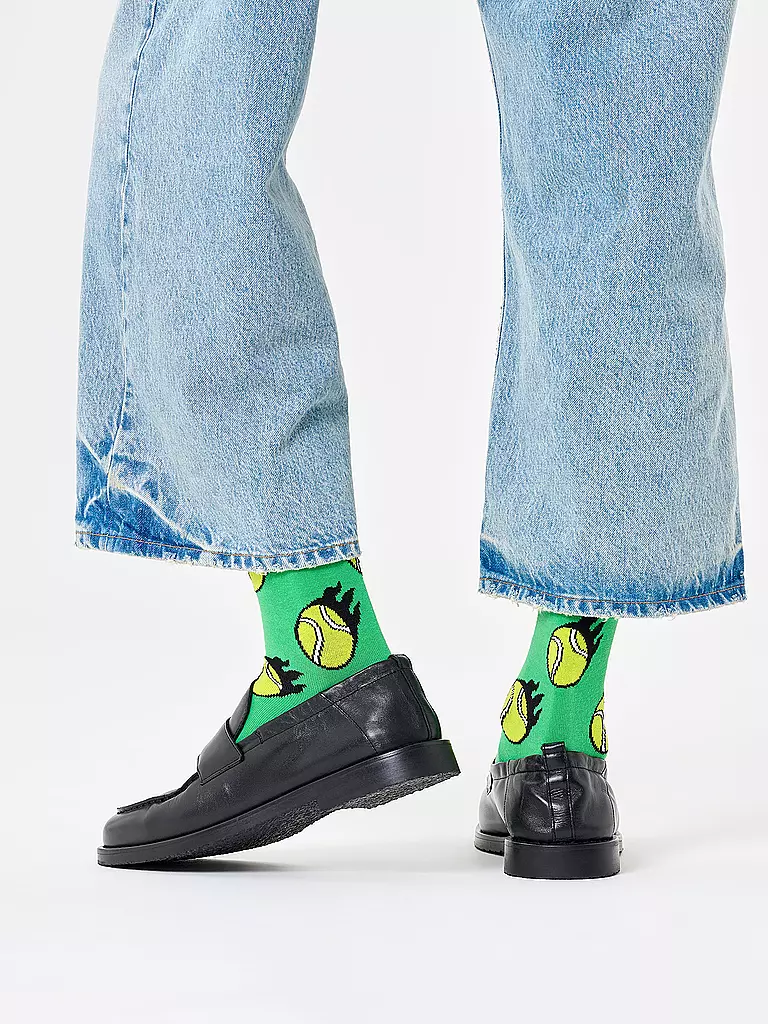 HAPPY SOCKS | Chaussettes Homme BALLE DE TENNIS 41-46 vert | Vert