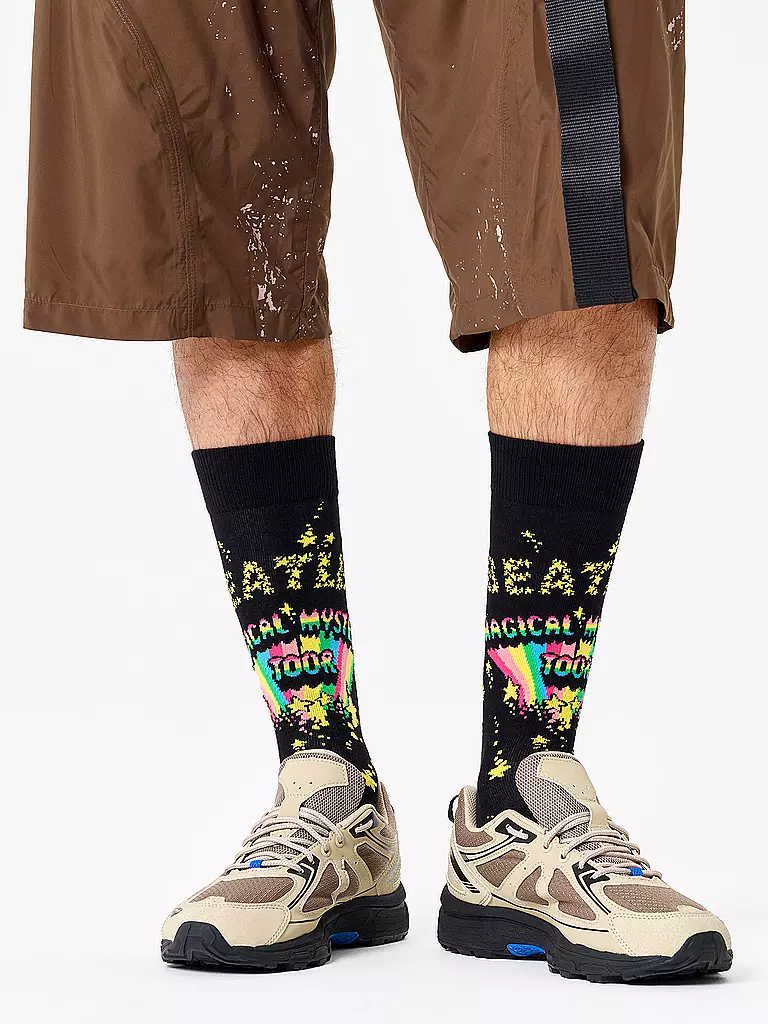 HAPPY SOCKS | Chaussettes Homme BEATLES MAGICAL MYSTERY TOUR 41-46 noir | schwarz